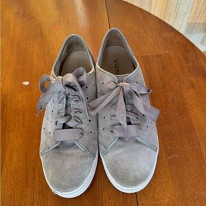VIONIC KEKE suede ribbon lace up fashion sneakers shoes size 7 +wear see pics